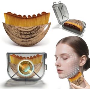 New Lymphatic Contour Face Brush,Dry Brush for Lymphatic Drainage,Soft Facial Brush for SculptingAnti-Puffiness, Detox & Lift, Improves Skin Glow,Cellulite for Neck, Jawline