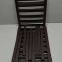 Smiry Shoe Rack, 4 Tier Small Bamboo Shoe Organizer, Stackable Free Standing Wooden Shoe Storage Shelf for Closet, Entryway, Front Door Entrance, Brown