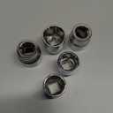 uxcell 6-Point Shallow Socket, 1/2" Drive 20mm 21mm 22mm 23mm 24mm Shallow Socket Cr-V Metric Socket for DIY Hand-Making Repair Automotive