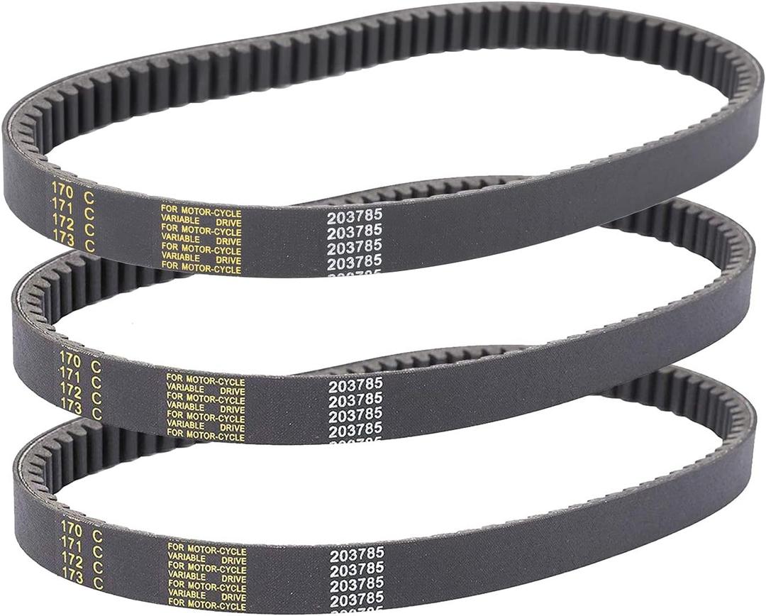 BLACKHORSE-RACING 3PCS 40 Series Torque Converter Belt GO Kart Comet 203785A Comet 203785 MANCO 12346 Belt