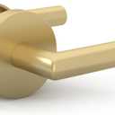 Mega Handles Ronn Passage Lever Door Handle Set for Hallway, Closet and Bathroom, Heavy Duty Door Levers, Fits All Standard Door Sizes, Screws Included - Satin Brass (1 Pack)