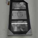 Malden 3-Opening Collage Frame, Displays Three 5x7 Pictures, Black
