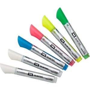 Quartet Glass Dry Erase Markers, Whiteboard Markers, Bullet Tip, White and Neon Colors, 6 Pack (79559Q)