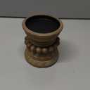 Farmhouse Rustic Wood Pillar Candle Holder for Pillar Candles, Decorative Beaded Candlestick Holder Stand for Home Dcor, Gifts, Wedding (Natural)