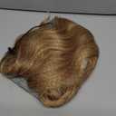 TYQ Hair Toppers for Women with Thinning Hair 18 Inch 360° 3D Synthetic Toppers Hair Pieces Curly Wavy Wispy Clip in Bangs(Dark Root to Blonde)