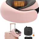 Travel Neck Pillow, Memory Foam Neck Support for Airplane, Car & Office, Breathable Portable Design with Eye Mask, Earplug Holder & Carry Bag, for Women&Men