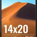 LaVie Home 14x20 Picture Frame for Wall Display, 14x20 Black Picture Frame with HD Plexiglas, 14 x 20 Poster Frame 1 Pack, Display Frame for Vertical or Horizontal, Classic Collection