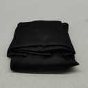 Sun Zero Bergen Theater Grade Extreme 100% Blackout Rod Pocket Curtain Panel, 40" x 84, Black