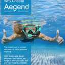Aegend Snorkeling Gear for Adults Youth Kids, Snorkel Mask with Top Dry Valve - Panoramic View Anti-Leak and Anti-Fog with Mesh Bag for Snorkeling, Scuba Diving, Freediving & Swimming