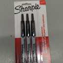 Sharpie Retractable Permanent Markers, Ultra Fine Point, Black, 3 Count