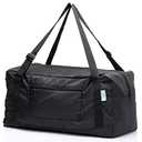 HOLYLUCK Foldable Travel Duffel Bag For Women & Men Luggage Great for Gym (black) One_Size