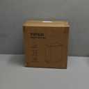 TIPGO Small Bathroom Trash Can with Lid Soft Close, Step Pedal, 5 Liter / 1.3 Gallon Stainless Steel Trash Bin, Slim Garbage Cans for Toilet, Office, Bedroom (Black)