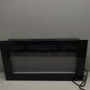 30" Electric Fireplace Wall Mounted and Recessed with Remote Control, 750/1500W Ultra-Thin Wall Fireplace Heater W/Timer Adjustable Flame Color and Brightness, Log Set & Crystal Options