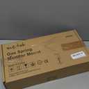 Suptek Monitor Mount Gas Spring Monitor Arm Desk Mount Fully Adjustable Fits 17 20 22 23 24 26 27 32 35 inch Monitors Weight Capacity up to 24.25 lbs, White