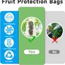 50PCS Fruit Protection Bags with Drawstring, 8x12 Inch Green Organza Produce Bags for Fruit Trees, Mesh Netting for Garden Protection