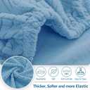 hyha Individual Couch Cushion Covers, Stretch Magic Sofa Seat Cushion Covers Washable, Dog Couch Sofa Slipcover for Pets, Kid with Elastic Bottom(Back Cover L, Blue)