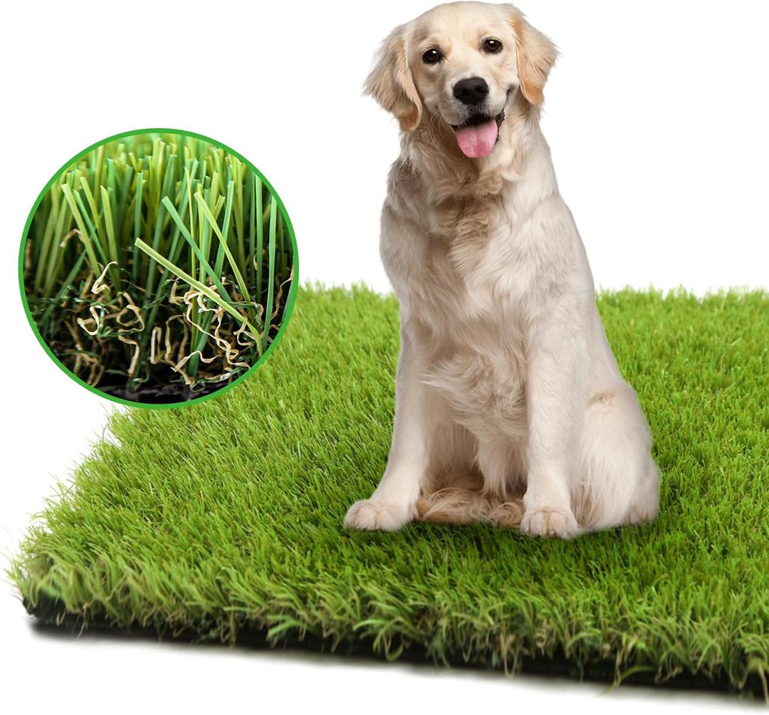 Artificial Grass Turf for Dogs 3 ft x 5 ft,1.38 inch Fake Grass Pee Pad for Puppy Potty TrainingFaux pet Grass Rug for Indoor/Outdoor Patio,Dogs Wee Wee Pad,Turf Grass Mat for Dogs Potty