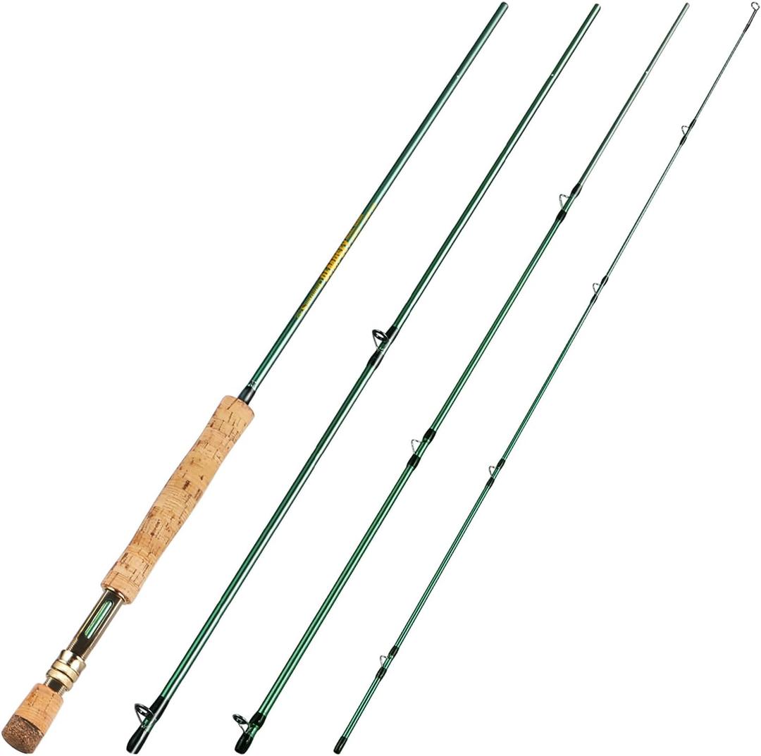 Sougayilang Fly Fishing Rod 4-Piece 9-Feet Lightweight Ultra Portable Fly Fishing Pole for Trout Salmon Sunfish Outfit Travel Fishing Sougayilang Fly Fishing Rod 4-Piece 9-Feet Lightweight Ultra Portable Fly Fishing Pole for Trout Salmon Sunfish Outfit Travel Fishing