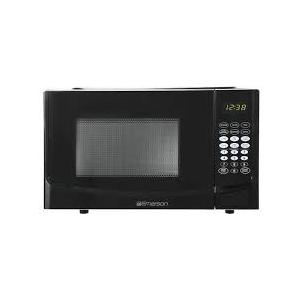 Emerson 1.2 Cu. Ft. Microwave Oven with Inverter, Timer & LED Display, 1000W, 10 Power Levels, 8 Pre-Programmed Settings, Removable Glass Turntable with Child Safe Lock, MWI1212SS, Stainless Steel