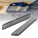 AILMOTO Saddlebag Reflector Inserts, Black Reflectors Compatble for Harley Davidson 2014-2025 Street Glide Electra Glide Road Glide Road King Ultra Limited,Dark Smoke