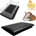 Reusable Playpen Liner for Small Animal Cage Waterproof 59"x39" Large Washable Cage Liner Tarp Base Bottom Small Animal Bedding for Rabbit, Guinea Pig, Chick, Duckling