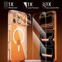 for iPhone 17 Pro Max Case, Compatible with MagSafe, Magnetic Slim Cover, Anti-Yellowing & Shockproof, Full Camera Protection, Includes Screen & Lens Protectors, Clear Protective Case