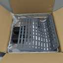 GSlife Expandable Dish Drying Rack for Large Sink- Stainless Steel Over the Sink Dish Drainer with Silicone Sink Protector and Locking Knob for Kitchen, 12.8" W x 13.4"-20.5" L, Silver
