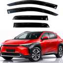 KPY Rain Guards Fit for 2023-2026 Toyota bZ4X, Out-Channel Window Visors Vent Wind Deflectors 4PC, Car Accessories for 2023-2026 Subaru Solterra