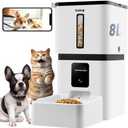 Automatic Dog Feeder with Camera WiFi: 33 Cups 5G App Control Easy Setup Cat Food Dispenser - HD 1080P Video Recording Timed Pet Feeder for Cat Dog Small-Pet