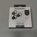 BodyGuardz Pure 3 Glass Camera Protector Compatible with iPhone 17 Pro/iPhone 17 Pro Max Camera Lens Protector, 9H Hardness Tempered Glass, Easy Install, Durable Aluminum Rings (Silver)