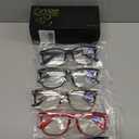 CCVOO Reading Glasses for Women/Men, Eyeglasses, Blue Light Readers for Women/Men, Computer Eye Glasses, +1.0