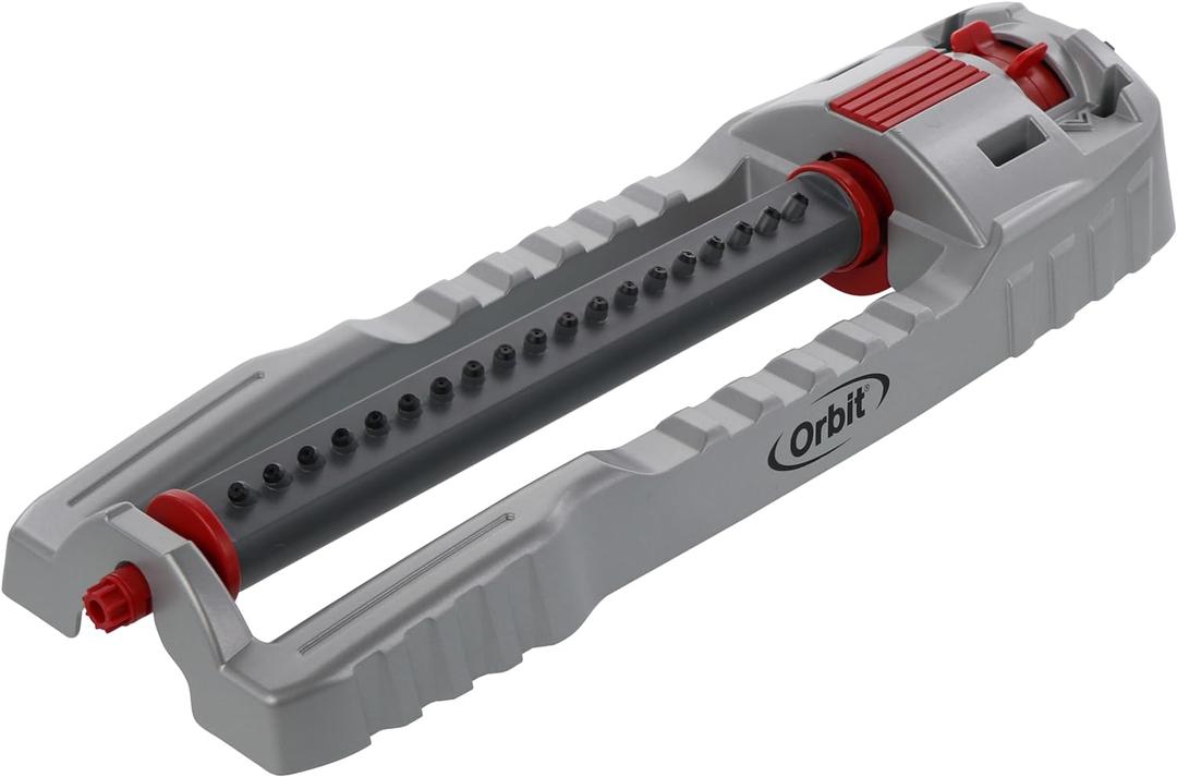 Orbit 56281 Oscillating Water Sprinkler for Lawn and Garden with Metal Base and Custom Pattern Dial (Waters up to 4,000 Square Feet)
