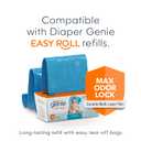 Diaper Genie Signature Gift Set | Includes Easy Roll Refill with 48 Bags | Holds Up to 2256 Newborn Diapers, Plastic