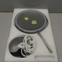 DEIOVWXS Makeup Mirror, 3000mAh Rechargeable Double-Sided Magnifying Vanity Mirror with 3 Colors, 1X/10X, Adjustable Brightness, Gifts for Mom, Mothers Day, Women, Wife, Girls, Dorm Room Essential (Chrome)