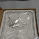 13.25 x 13.25" Universal Bathroom Exhaust Grille Cover, FG701S Bathroom Vent Fan Cover for Broan-NuTone Fans, Ventilation Cover Bathroom Ceiling Fan Cover with Spring Clips