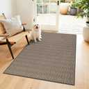 Ileading Indoor Door Mat 36"x60" Non-Slip Washable, Super Absorbent Stain Resistant Pet Friendly Muddy Paws Welcome Mat, Entryway Mat for Entry Porch Foyer (Coffee)