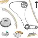 2.4L Engine Timing Chain Set With Camshaft Adjuster & VVT Gear, Compatible with 2008-2015 Honda Accord Civic Crosstour CR-V Acura ILX TSX, 2.4 Timing Chain Replacement Kit Replace# 14510-R40-A01
