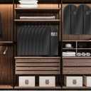 Hanging Garment Bags 10pcs Garment Bags 39'' With Clear Window Suit Cover Bag Clothes Suit Dust Cover for Hanging Clothes Travel Garments Bag with Accessories Zipper for Suits Coats