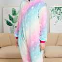 Adult Onesie Unicorn Pajamas for Women Adult Christmas Halloween Cosplay Costume Sleepwear, X-Large, Galactic Starry