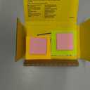 Post-it Transparent Notes, 2.8 in. x 2.8 in., Blue, Pink, Green and Orange Sticky Notes, School Supplies, Office Products, Great for Studying, 8 Pads