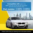 Car Front Bumper Headlight Washer Nozzle Cover Cap Compatible With BMW 3 F30 320 323 330 335 M-Sport 2013 2014 2015 2016 2017 2018 Headlight Cleaning Cover 51118056614 51118054180 Water Spray Cover