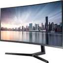 Samsung Business CH890 Series 34 inch WQHD 3440x1440 Ultrawide Curved Desktop Monitor for Business, 100 Hz, USB-C, HDMI, DP(LC34H890WGNXGO), Black/Titanium