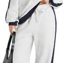 Herseas Womens Sweatsuits 2 Piece Outfits Fleece Lounge Sets Sweatshirts (Gray), Medium