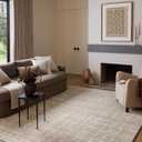 Loloi Amber Lewis Monty Collection MOT-03 Ivory/Beige 2'-7" x 4', .50" Pile Height, Area Rug