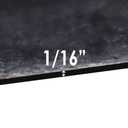 Nitrile Commercial Grade Rubber Sheet, Black, 60A, 0.062" x 36" x 72"