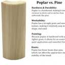 3/4" x 2 1/4" x 6" Poplar (Paint Grade) Outside Radius Corner Base Block Bullnose - Fits 3/4" Radius (10)