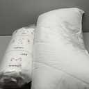 Three Geese Pack of 2 White Goose Feather and Polyester Bed Pillows King Size- Soft 600 Thread Count 100% Cotton, Medium Firm,Soft Support,White Solid
