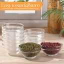 Tioncy 12 Pcs Small Glass Bowls Clear Round Pinch Bowls Stackable Ingredient Dish for Prep Containers for Spices Dipping Sauces Ice Cream Toppings Dessert Snack Candy Nuts(2.95 Inch,3 oz)