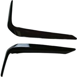 Front Bumper Cover Strip Eyelid Eyebrow Cover Trim, 2018-2020 Compatible with BMW 5 Series G30 G38 M Sport, OE: (Left and Right) 51118070541 51118070542 Glossy Black