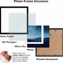 JCJMY 16x16 Picture Frame Black with 14x14 Mat for 40 x 40cm Diamond Art Painting, Display Photo 14x14 with Mat or 16 x 16 Without Mat, Wall Hanging Large Frame with Plexiglass, Black